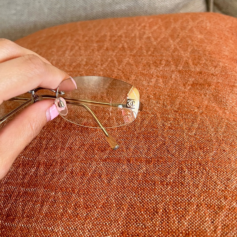 CHANEL Gold Rimless Glasses - Picture 6 of 12